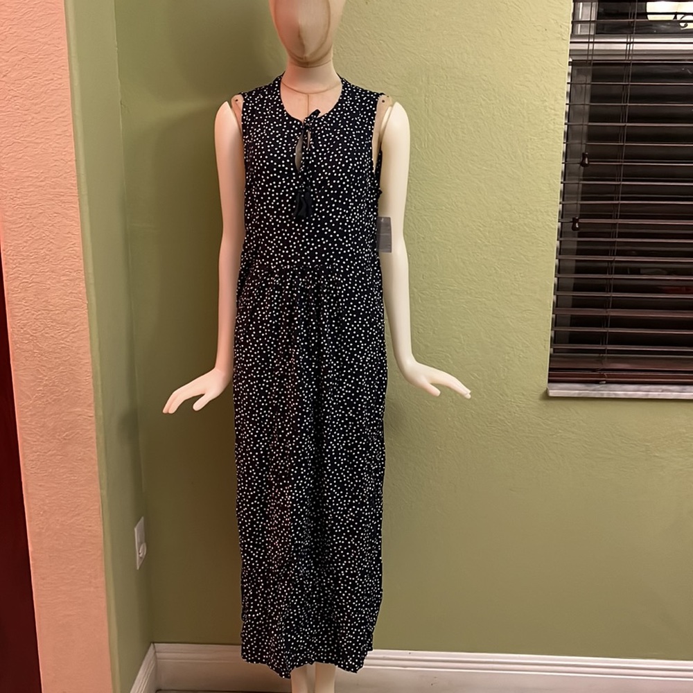 Polka dots maxi dress